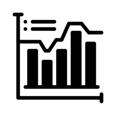 statistics glyph icon