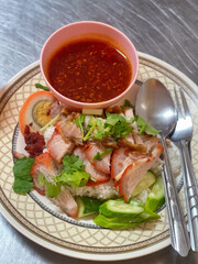 thai spicy chicken salad