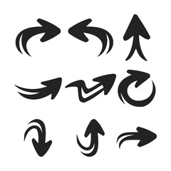 Arrow Vector Pack: Distressed Arrow Designs with Brush and Paint Elements