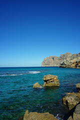 Fototapeta na wymiar Felsenküste auf Mallorca