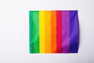 Fototapeta na wymiar Brightly colored pride flag representing the diversity and unity of the LGBT community. Pride Flag Symbol of LGBT Community