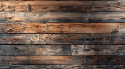 Rustic Weathered Wooden Planks Background with Warm Golden Light Evoking Cozy Countryside Feel