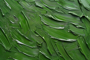 Abstract green oil painting texture. Abstract background.