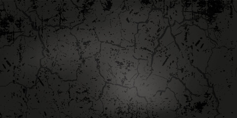Black wall texture rough background dark concrete floor or old grunge background with black - obrazy, fototapety, plakaty