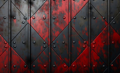 Black and red metal background