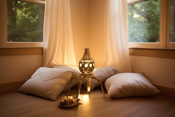 Guided Meditation Station: Tranquil Focus in Room Design