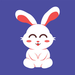 Cute Rabbit Mascot Vector Design