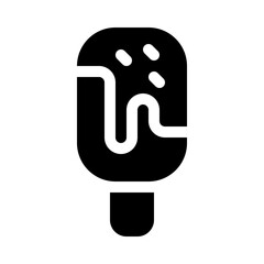 ice cream glyph icon