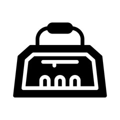 gym bag glyph icon