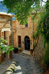 Gasse in Fornalutx, Mallorca