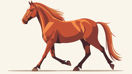 Horse icon vector illustration Flat vector isolated o