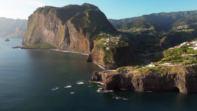 Aerial view of Faial Santana Madeira Portugal