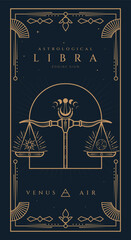 Libra Signs Symbol Zodiac Illustration