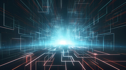 Obraz premium Technology glowing background