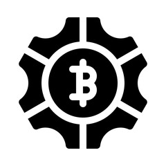 cogwheel glyph icon