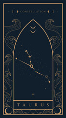 Taurus Constellation Zodiac Illustration