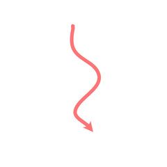 Pink Arrow Illustration