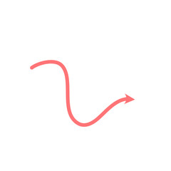 Pink Arrow Illustration