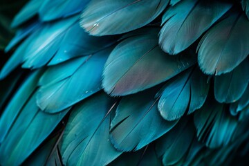 Sapphire plumes whisper tales of the serene sky, a tapestry of blue feathers weaving silent songs of flight.

 - obrazy, fototapety, plakaty