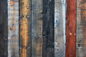 Sunlight whispers across weathered wood, a patchwork of time in earthen hues.


