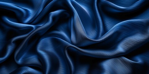 Fashionable Fabric Blue Denim Woven Texture Generative AI