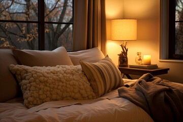 Plush Pillow Paradise: Warm Guest Room Ideas with Soft Lighting