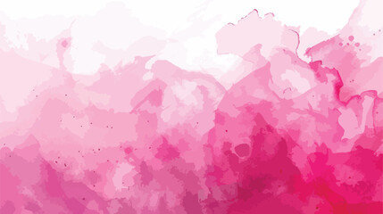 Pink ink and watercolor textures on white paper background
