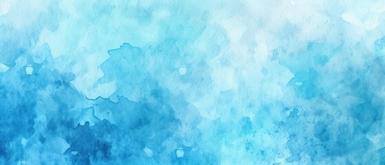 Blue watercolor stroke paint brush ink pastel on white background - obrazy, fototapety, plakaty