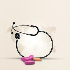 Medical stethoscope and medicine