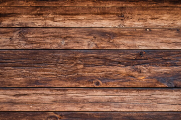 Deeply textured wood planks add a touch of vintage charm and rustic warmth - obrazy, fototapety, plakaty