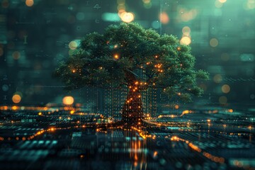 Trees of data in AI a generative model of digital hierar 2