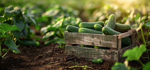 Summer Squash Boom A Bountiful Harvest of Green Cucumbers Generative AI