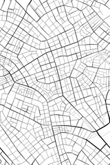 Obraz premium minimal grid, an abstract urban map
