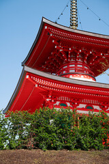 The Pagoda is a place of harmony where the energy of the surrounding space is accumulated. Architecture in Japanese style.
