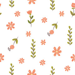 seamless pattern with floral