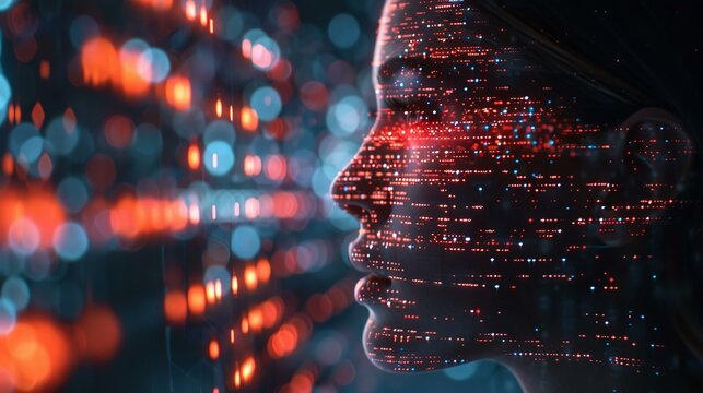 Digital dream weaver, AI spinning tales in binary