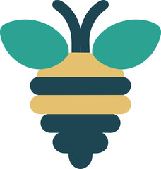 beehive, icon colored shapes