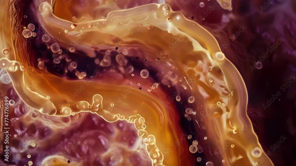 Poster a crosssectional view of a nematodes digestive tract highlighting its sophisticated and efficient fe