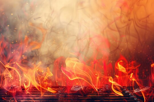 abstract background for National Barbecue Month or BBQ month