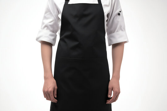 black apron mockup