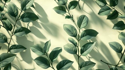 Fototapeta na wymiar Abstract foliage shadows, minimal pattern