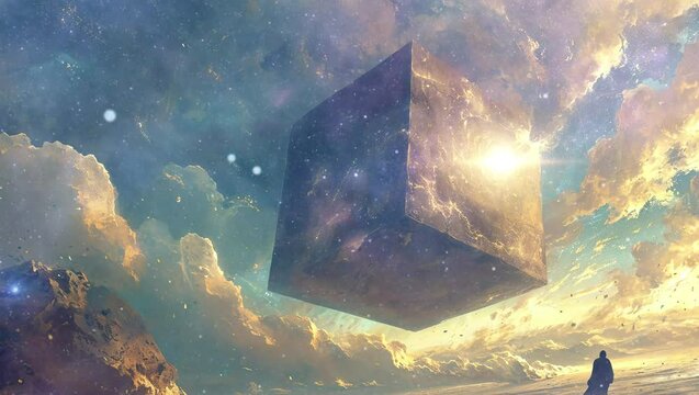 Mystical cuboid with the power to change destiny when tossed,