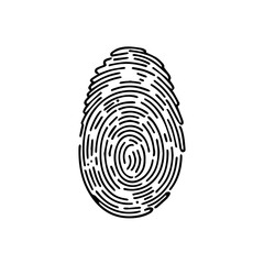 fingerprint  vector design icon illustration