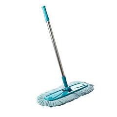 Cleaning floor mop isolated on transparent background