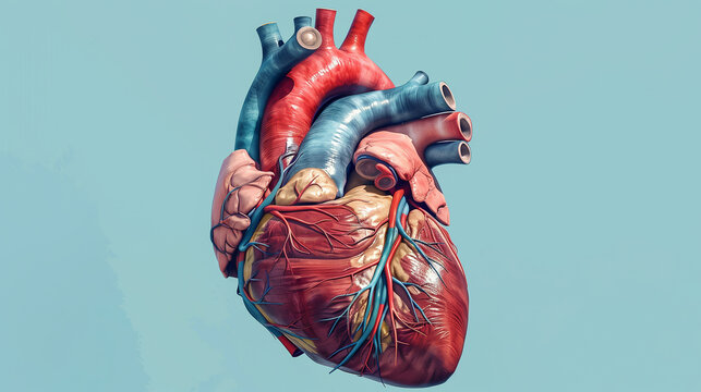 Human heart illustration healthcare and medicine, science, medicine