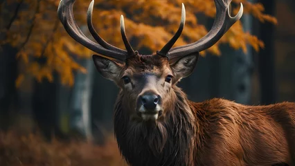 Stof per meter deer in the forest © Shan