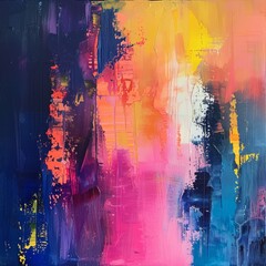 vibrant abstract painting based on any color combination