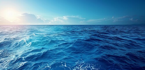 All the blue shades that compose the color of the ocean