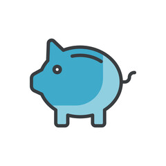 Piggy Bank vector icon