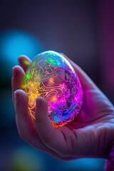 Person Holding Glowing Ball